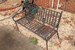 Metal Porch Bench