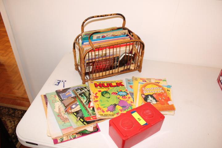 1 Lot of Childrens Books and Crayons