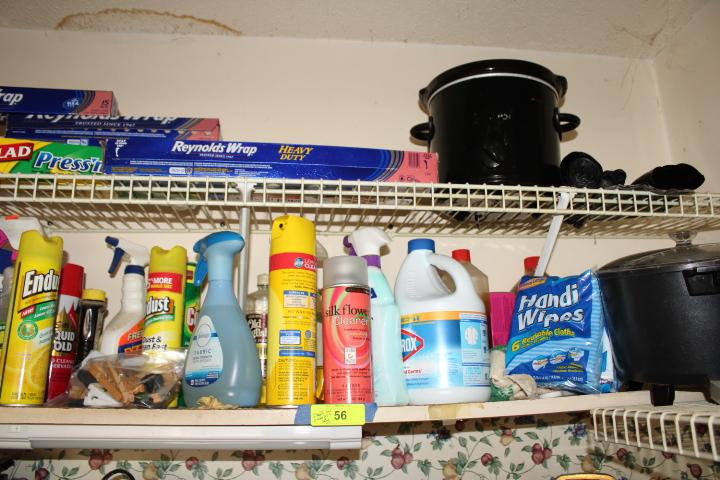 1 Lot of Cleaning Supplies, Crock Pots