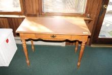 Wooden Desk/Table w/Single Drawer