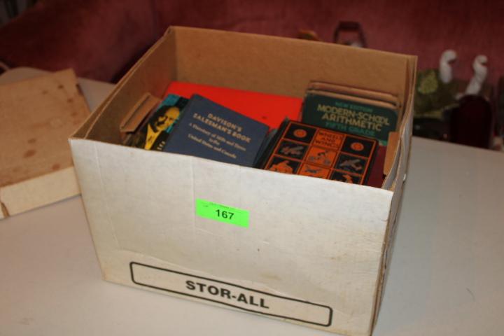 Large Box of Old Books - Basic Readers and Arithmetic