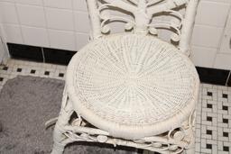 White Wicker Chair