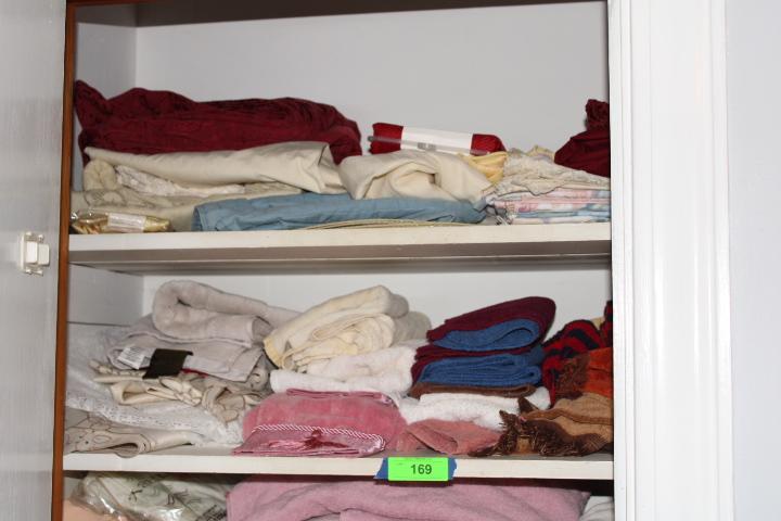 Bathroom Closet of Linens - Towels, Wash Clothes, Etc..