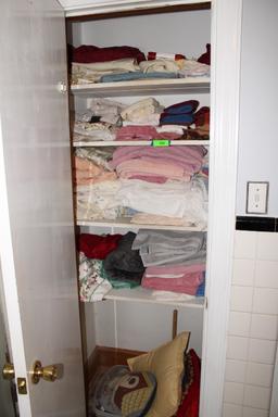 Bathroom Closet of Linens - Towels, Wash Clothes, Etc..