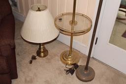 Floor Lamp, Lamp Table and Table Lamp