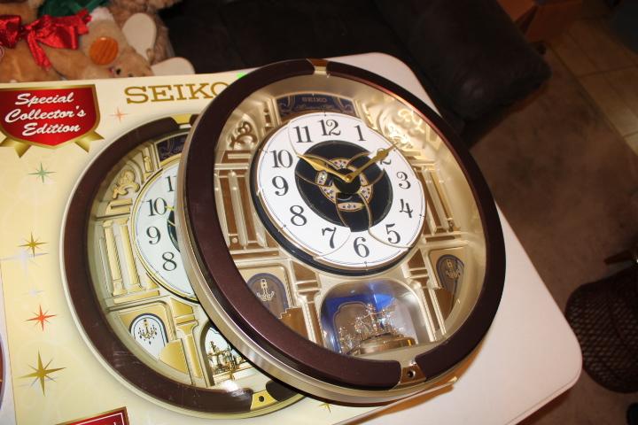 2 Battery Operated Wall Clocks (One with Box)