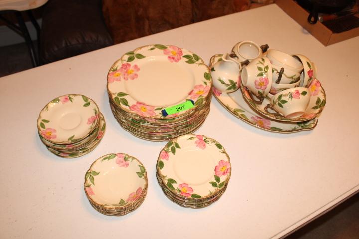 38 Pcs. Of Franciscan "Desert Rose" Pattern Dishes