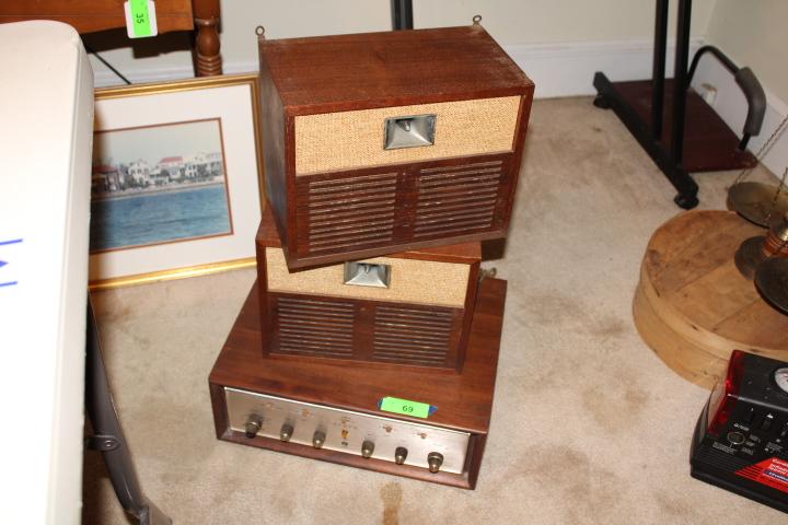 Scott Stereo Amp and (2) 2-Way Speaker Systems