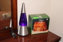 Lava Lamp and Dickens of London Lighted House