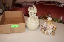 Angel on Ball (Earth) and Figurine Candle Holder