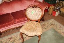 Rose Carved Style Side Chair