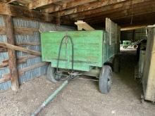 Barge Box on 4 Wheel Wagon w/ Hyd Dump