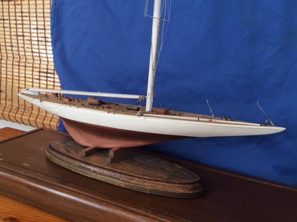 Model of RAINBOW, 1934 Americaâ€™s Cup Defender