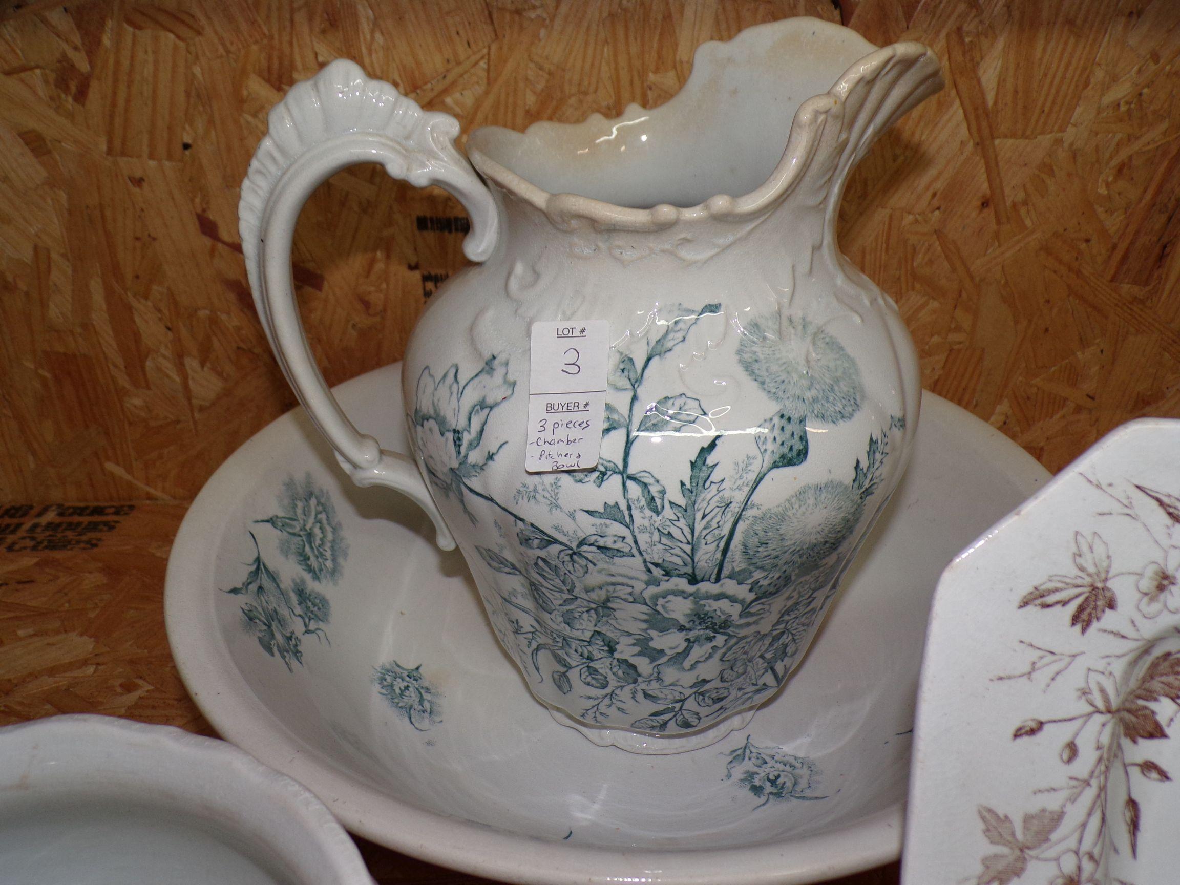 3 Pieces of TransferWare and Chamber Bowl