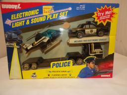 1989 Buddy L. Electronic Light and Sound Police Play Set