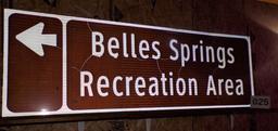 Belles Springs Recreation Area Sign