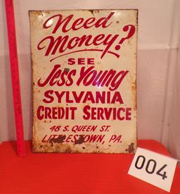 Jess Young Sign- Littlestown, PA