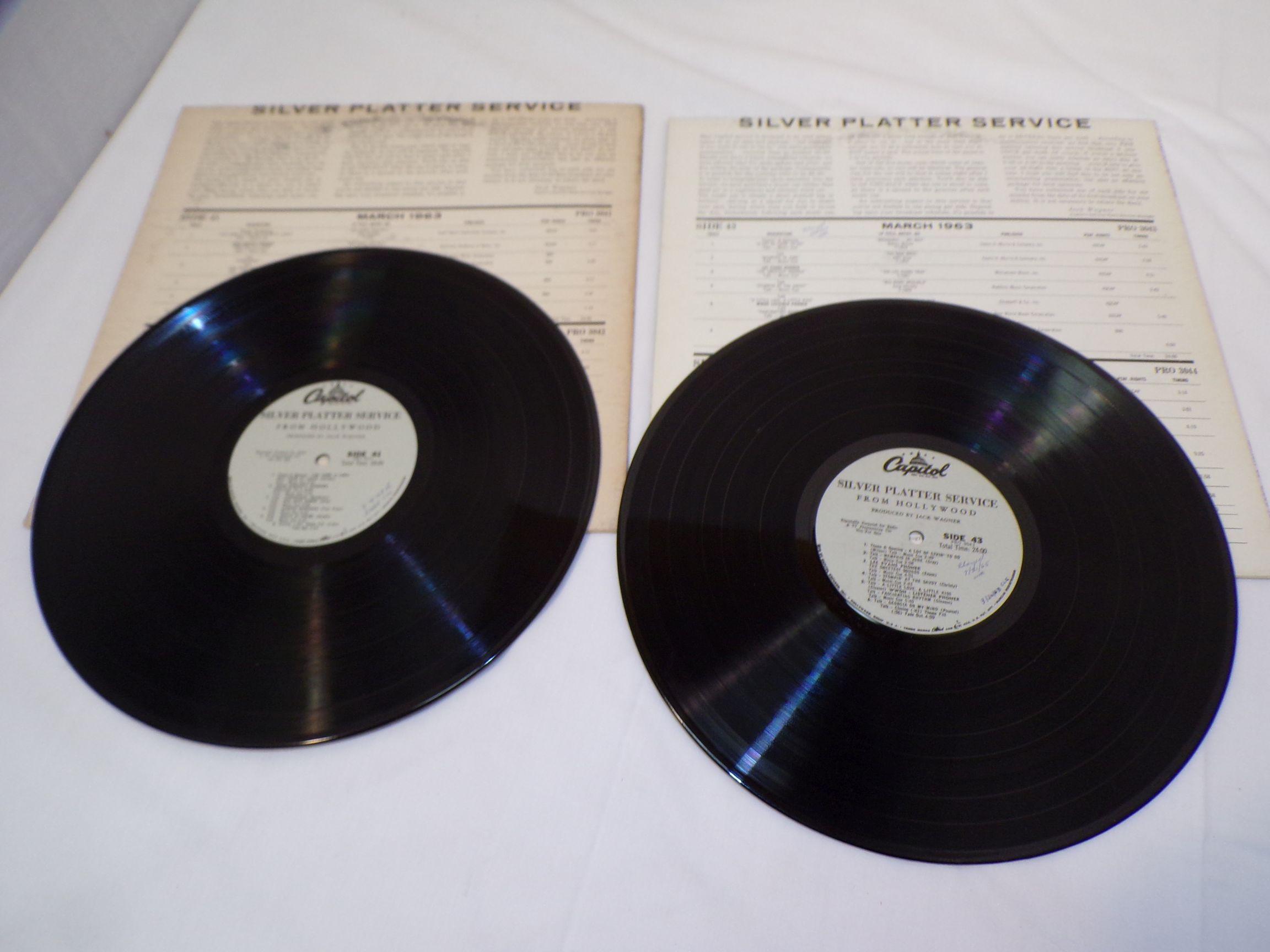 Record LOT- Silver Platter Service 39-44 and 69-72, Can- Can Soundtrack