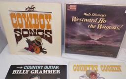 LOT- Disneyland Walt Disney's Westward Ho the Wagons, Cowboy Songs, Billy Grammer, Army Reserve