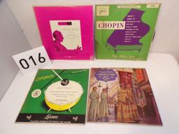 Lot of 4 records- 33 1/2- Stokowski, Chapin Piano Concert 6985, London,