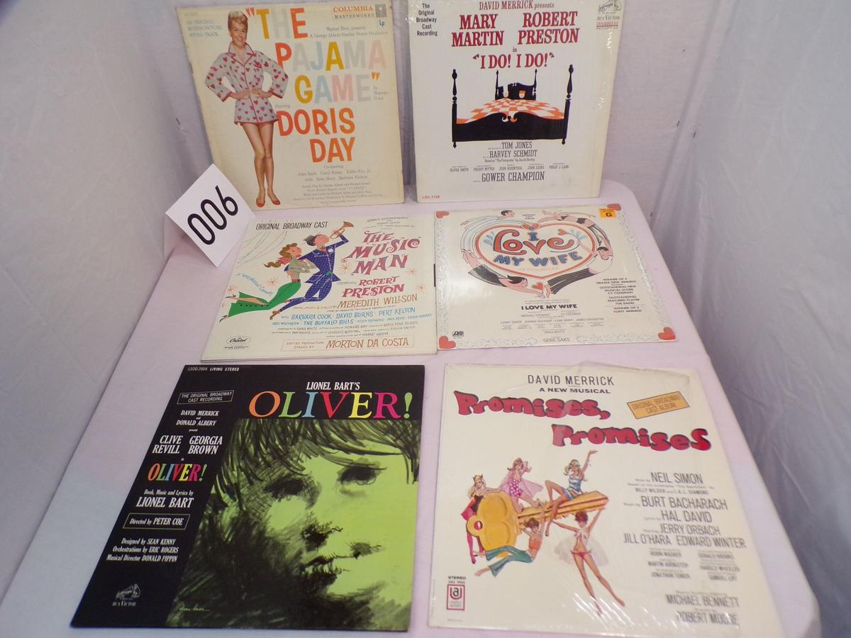 Lot of 6 Records- Musicals