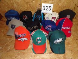 12 NFL hats