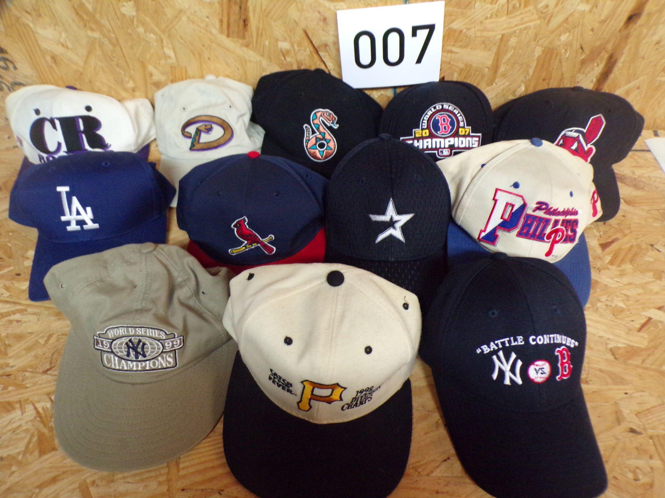 12 MLB Hats