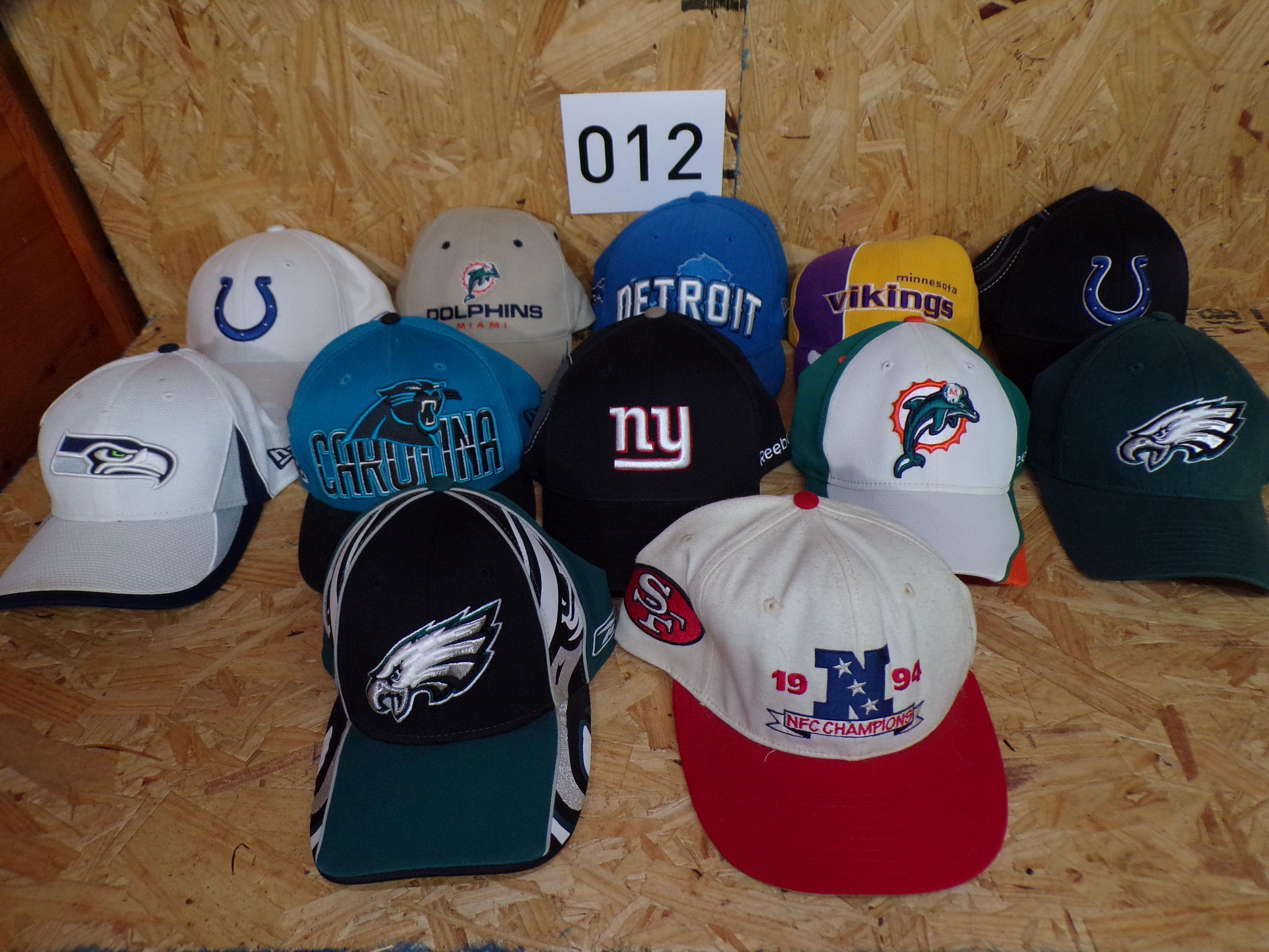 Lot Of 12 Nfl Hats