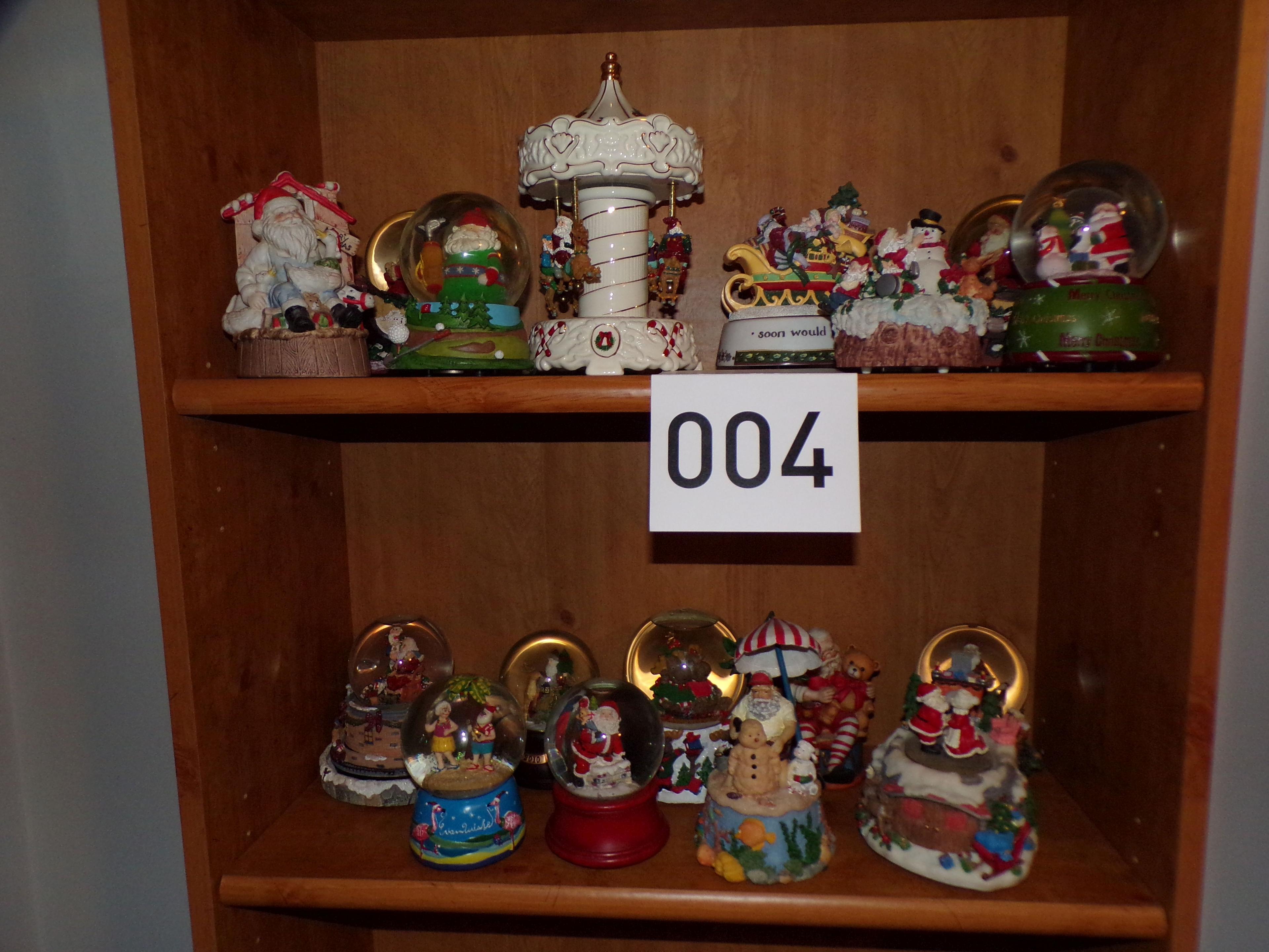 Lot of Misc. Snow Globes and Music Boxes