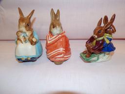 3 Beatrix Potter Figurines