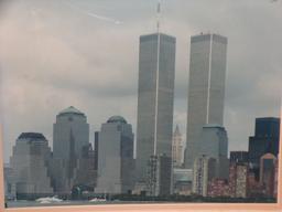 Twin Towers Framed Photo