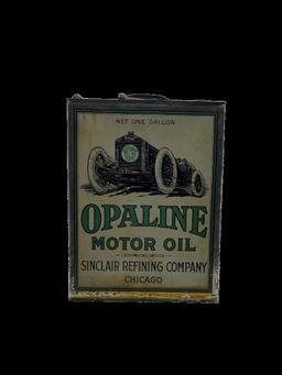 Sinclair Opaline 1 Gallon Can w/ Race Car