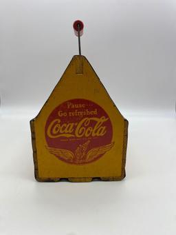 Early Wood Coca-Cola Six Pack Holder