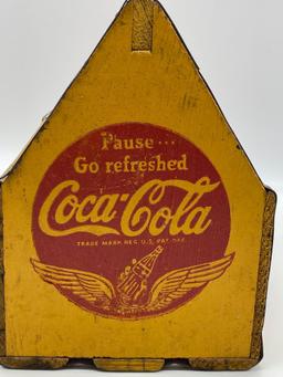 Early Wood Coca-Cola Six Pack Holder