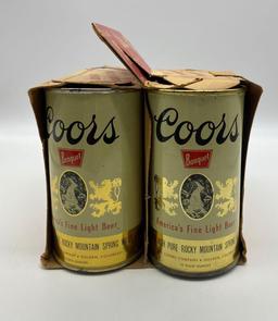 Coors Six-Pack Flat Top Display Cans w/ Carton