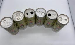 6 1980?s Coors Pop Top Cans w/ Vent