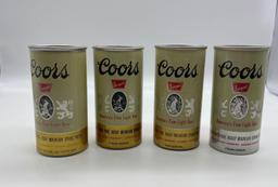 4 Coors 7oz Sealed Display Cans