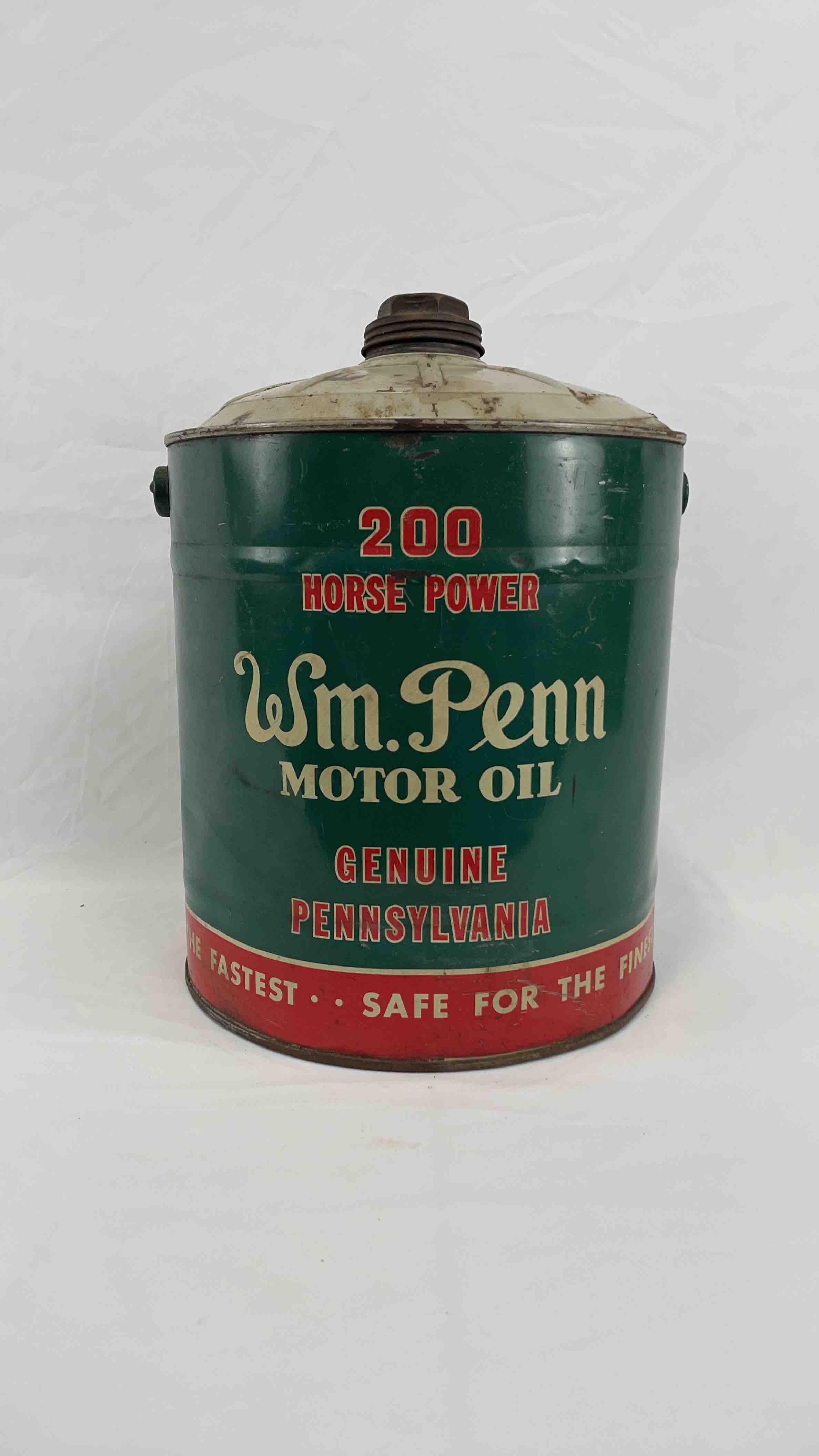 William Penn 5 Gallon Motor Oil Can