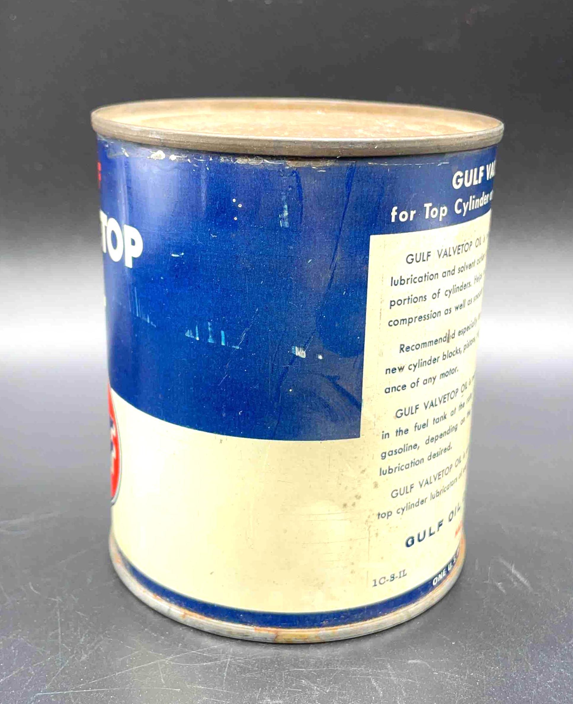 Gulf Valve Top 1 Pint Oil Can