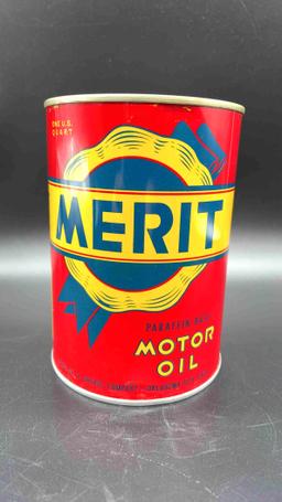 NOS Merit 1 Quart Oil Can Oklahoma City