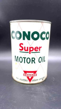 Conoco Super ! Quart Motor Oil Can