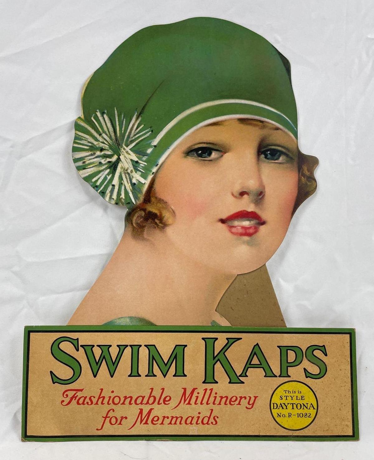 1920's/1930's Swim Kap Easel Back Advertisement