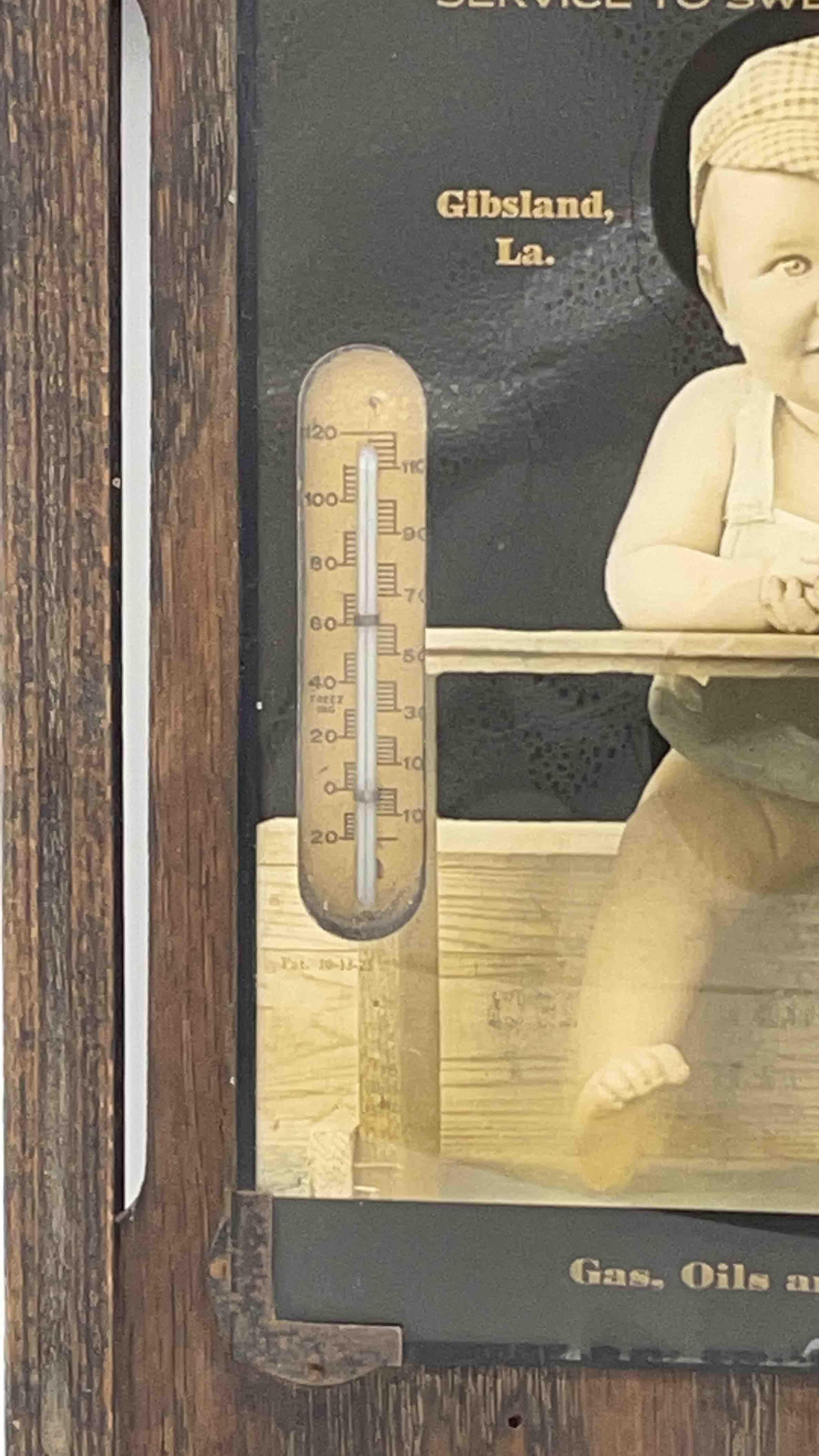 1900's Ford/Lincoln/Fordson Reverse Painted Glass Thermometer