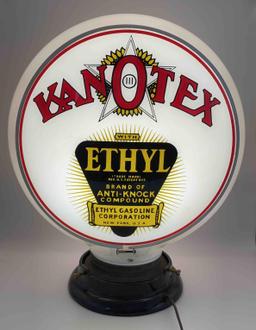 Kanotex Bondified/Ethyl Gill Body Gasoline Pump Globe