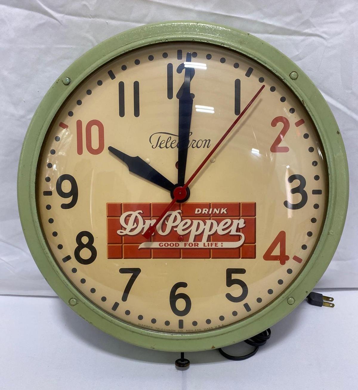 Dr. Pepper Telechron "Red Brick" Electric Clock