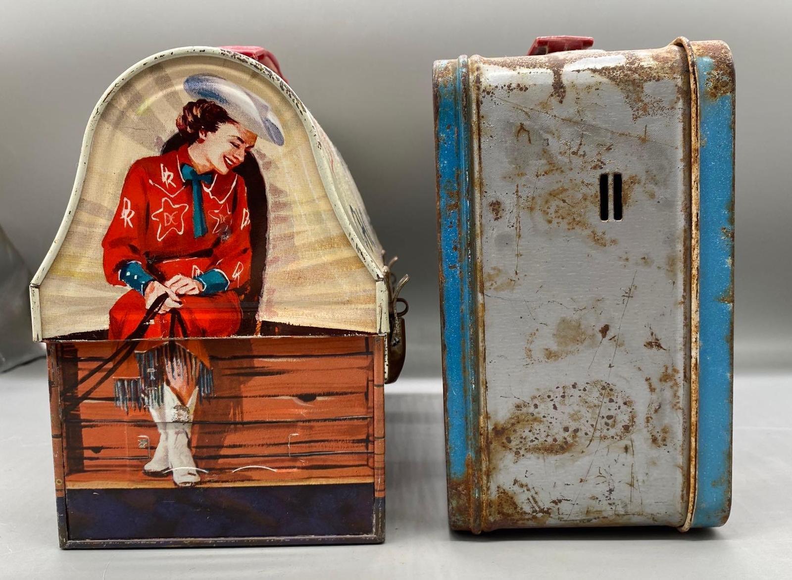 Two Roy Rogers & Dale Evans Lunch Box