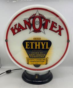Kanotex Ethyl Gasoline Pump Globe