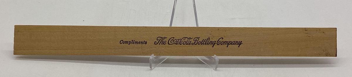 Coca-Cola Bottling Company Wood Ruler