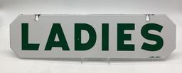 Ladies Double Sided Porcelain Sign