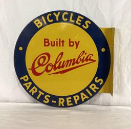 Columbia Bicycles "Parts & Repair" Flange Sign